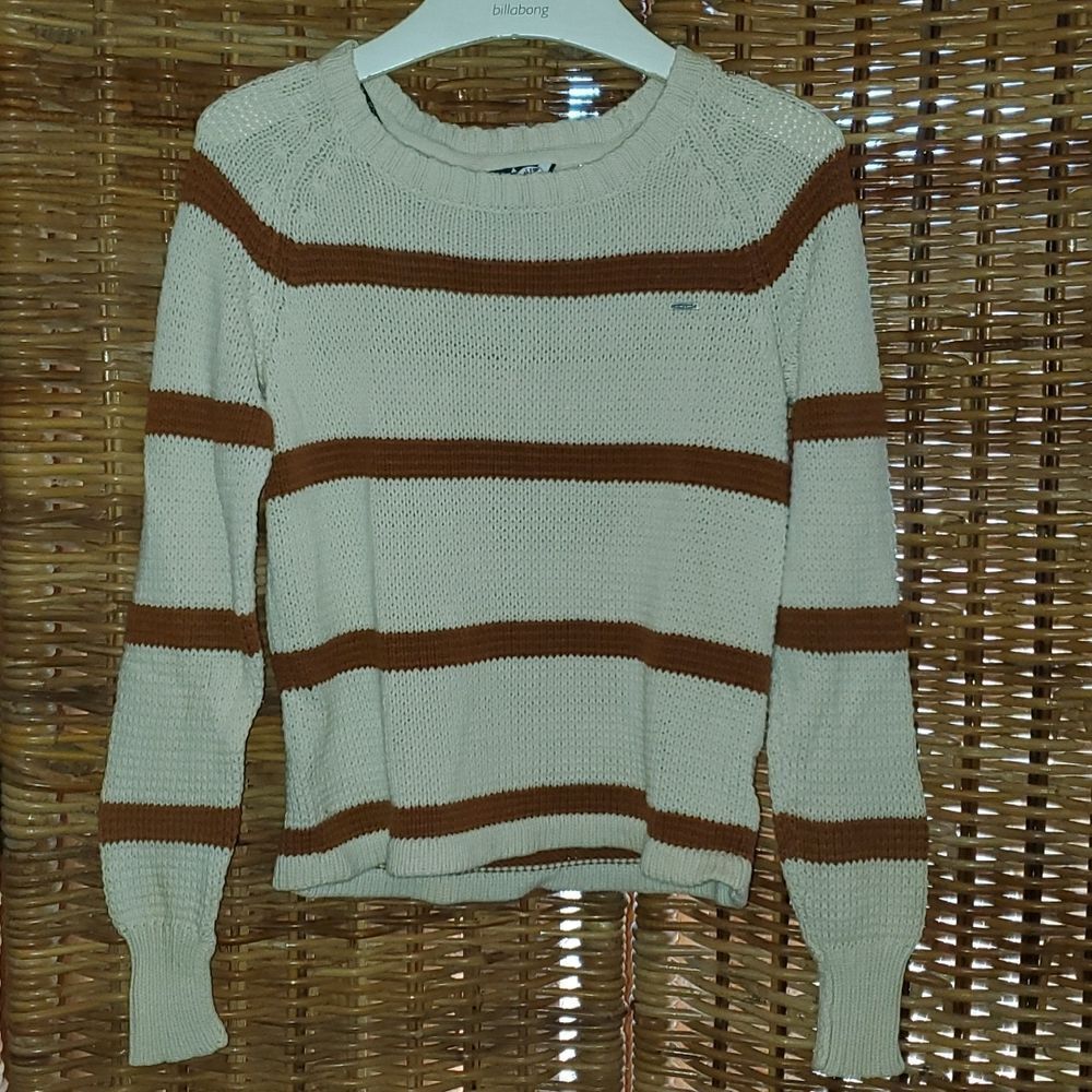Volcom Sweater Brown Cream Sweater S 10